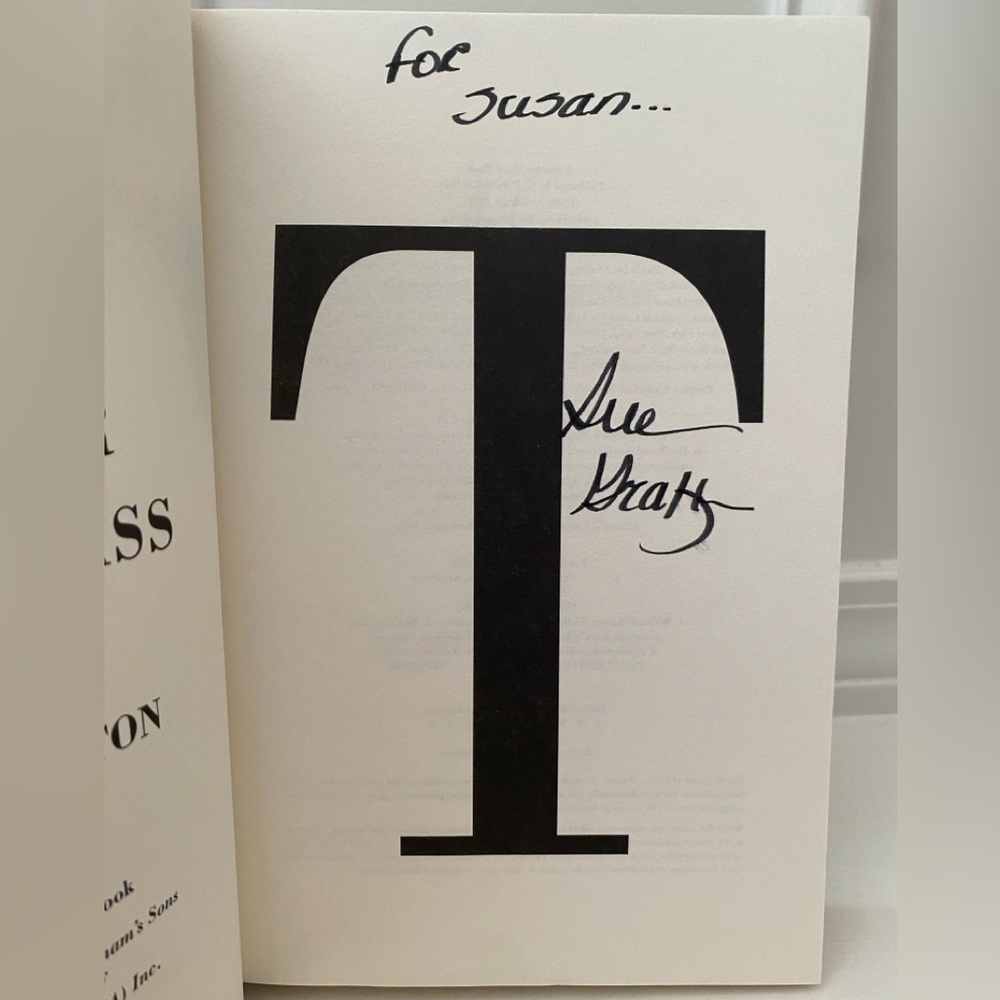 Signed Sue Grafton T Is For Trespass Hardcover Book Personalized “For Susan”